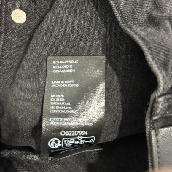 Free People We The Free Demi Denim Mini Skort Size 29 Black Denim Pockets NWT$78 - Picture 12 of 12